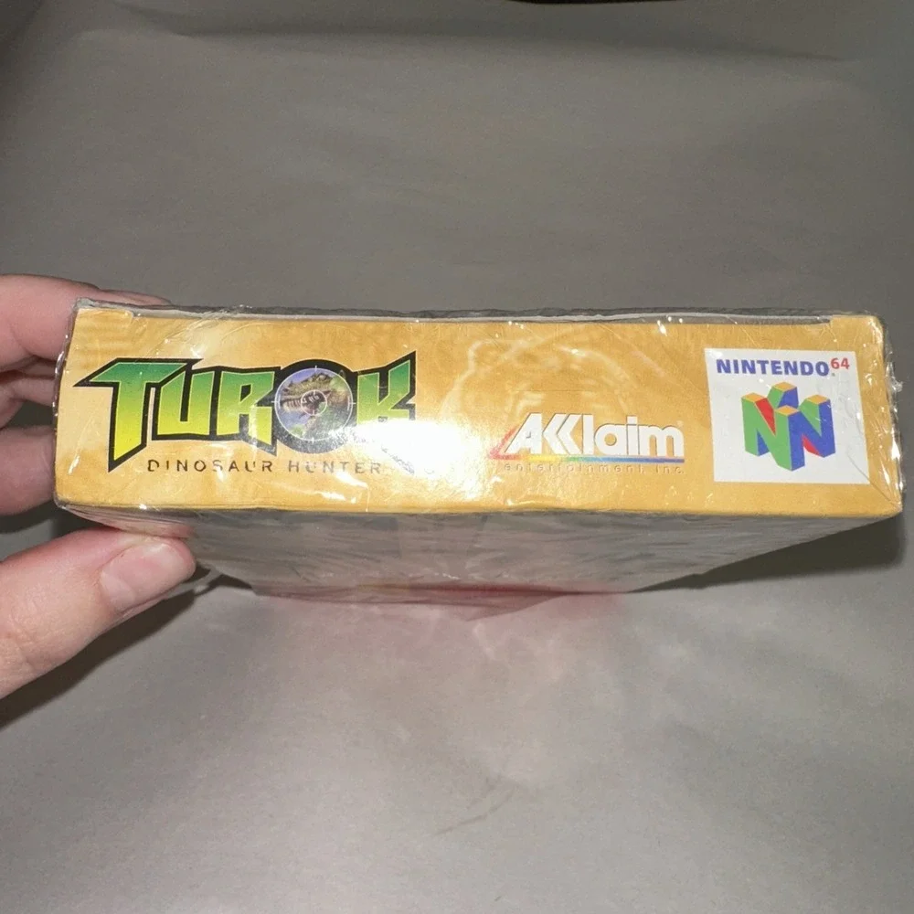 Turok: Dinosaur Hunter (Nintendo 64 N64) CIB Complete Original Shrink Wrap, Open